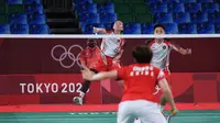4 Drama Greysia / Apriyani di Final Olimpiade Tokyo: Teriakan Pelecut Semangat hingga Raket Lawan Bengkok