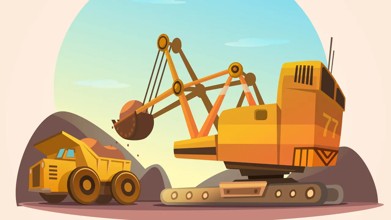 Ilustrasi tambang logam