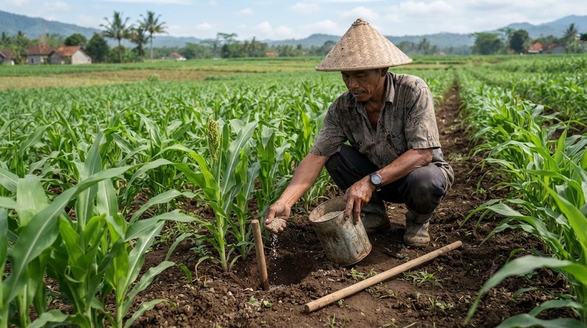 Pemberian Pupuk Pada Tanaman Sorgum