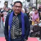 Bupati Bone Bolango saat memamerkan pakaian Karawo di Semarak Jejakk Kreatif Indonesia 2023 (Arfandi Ibrahim/Liputan6.com)