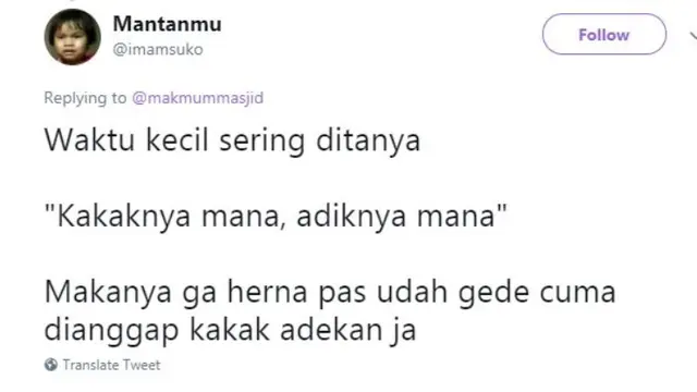 Bikin Nyengir, 8 Cuitan Lucu Gara-Gara Waktu Kecil