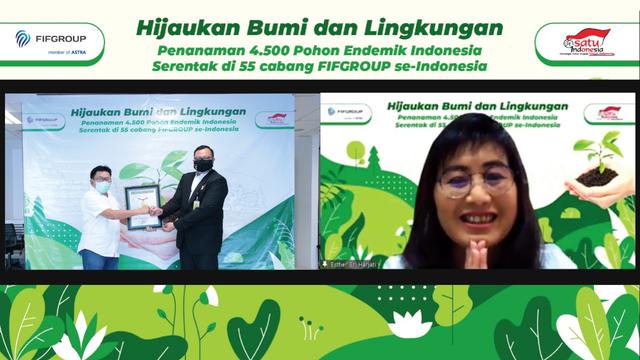 FIFGROUP Pecahkan Rekor MURI Tanam 4.500 Pohon Endemik di 55 Titik se-Indonesia