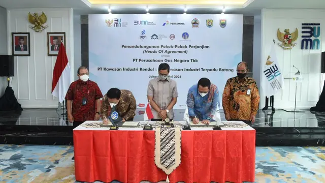 PGN sebagai Subholding Gas Pertamina akan menyediakan infrastruktur dan pasokan gas bumi ke Kawasan Industri Kendal (KIK) dan Kawasan Industri Terpadu Batang (KITB) Jawa Tengah. (Dok PGN)