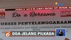 Jelang pilkada, panitia KPU Temanggung, Jawa Tengah, gelar doa bersama. Begitu juga dengan TNI dan Polri di Makassar, Sulawesi Selatan.