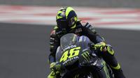 Aksi Valentino Rossi di MotoGP Argentina (Juan Mambromata/AFP)