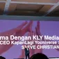 CEO KLY Media Group, Steve Christian, tampil di atas panggung peluncuran smartphone terbaru Honor di Jakarta, Selasa (18/9/2018). Liputan6.com/ Agustin Setyo Wardani