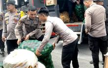 Polda Sumut Salurkan Bantuan Bencana Lewat Udara ke Tapanuli Tengah dan Sibolga