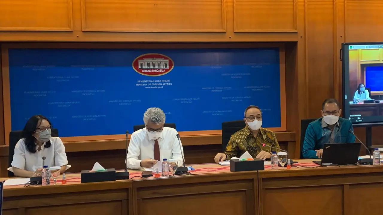 Press briefing Kementerian Luar Negeri, Kamis (13/1/2022).