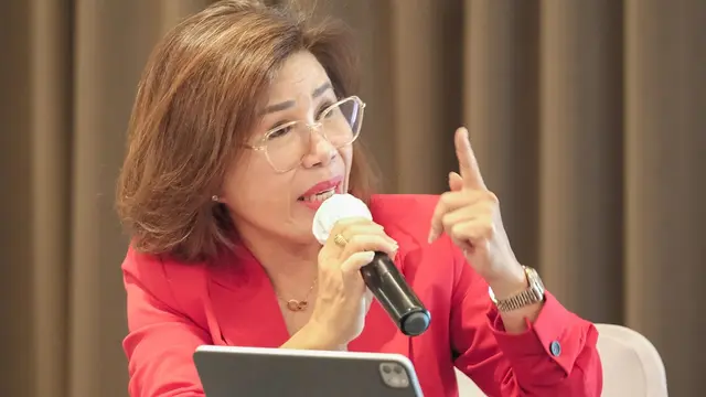 Marketing Director Great Eastern General Insurance Indonesia (GEGI) Linggawati Tok menjelaskan mengenai asuransi khusus untuk UMKM, yaitu Shop Package Insurance. (Dok Great Eastern)