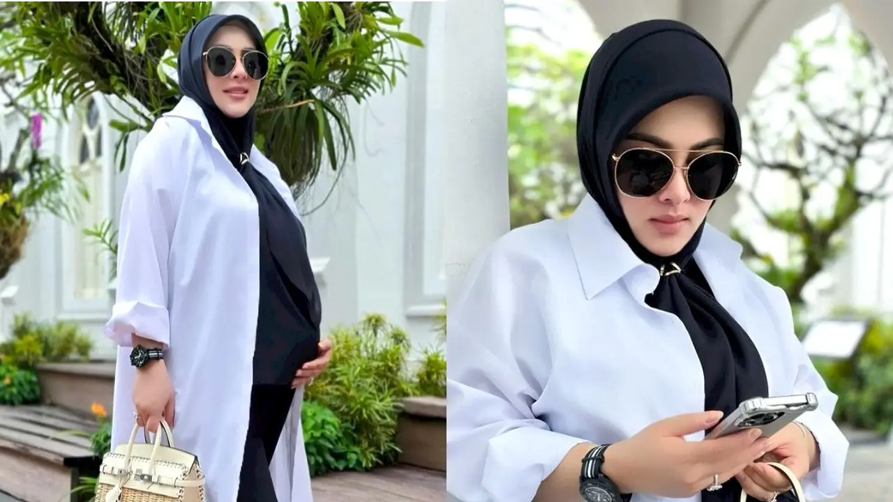 6 Gaya Bumil Syahrini Tak Alami Perubahan Signifikan Usai Naik 18 Kg, Tampil Serba Mahal Pakai Tas Miliaran dan Pantofel Puluhan Juta