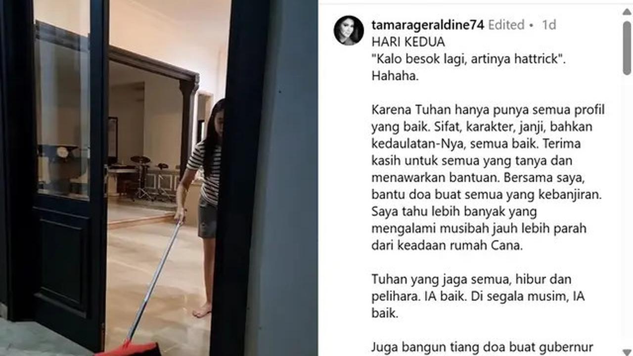Rumah Mewah Tamara Geraldine Kebanjiran, Begini Kondisinya yang Porak-poranda