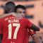 Penyerang Persija Jakarta, Alaeddine Ajaraie melakukan selebrasi bersama rekannya, Allano usai mencetak gol ke gawang Persib Bandung di Stadion Segiri, Samarinda, Minggu (10/5/2026). (Dok. Persija)