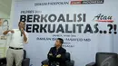 Rencananya diskusi tersebut juga menghadirkan Mahfud MD. Sayangnya, Mahfud MD berhalangan datang, Jakarta Selatan, Rabu (14/5/2014) (Liputan6.com/Andrian M Tunay)