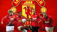 Manchester United - Marouane Fellaini, Anthony Martial, Dimitar Berbatov, Wayne Rooney (Bola.com/Adreanus Titus)