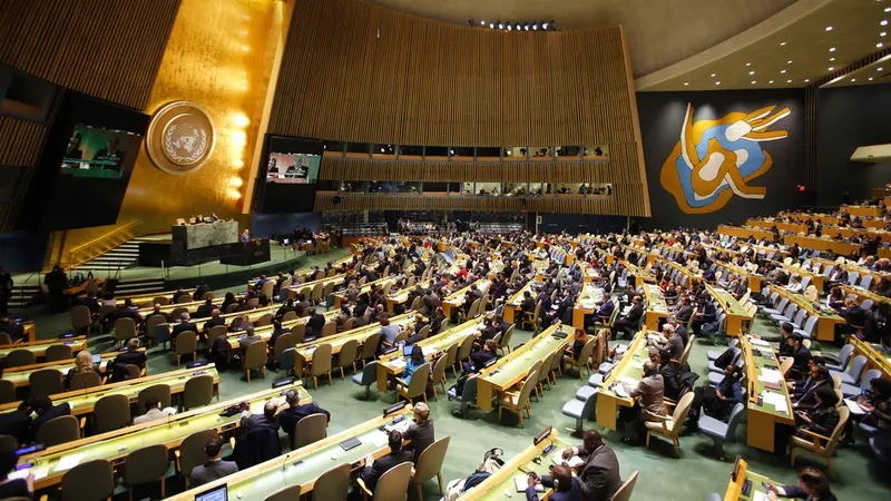 Sidang darurat Majelis Umum PBB di New York (21/12/2017).