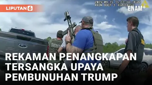 VIDEO: Detik-Detik Penangkapan Tersangka Upaya Pembunuhan Donald Trump