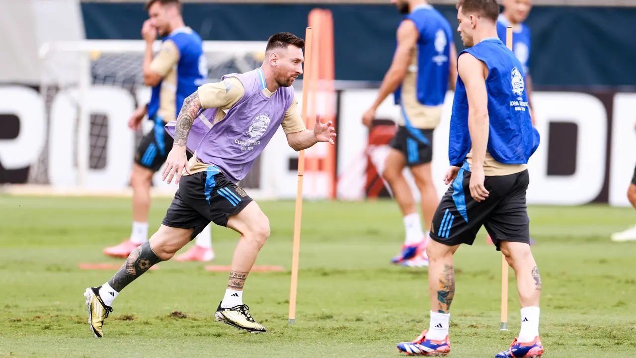 Latihan Argentina Jelang Final Copa America 2024