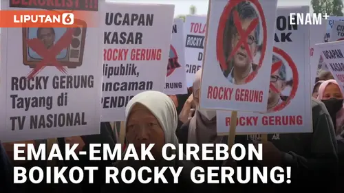 VIDEO: Masih Dikecam, Emak-Emak Tolak Kehadiran Rocky Gerung di Cirebon