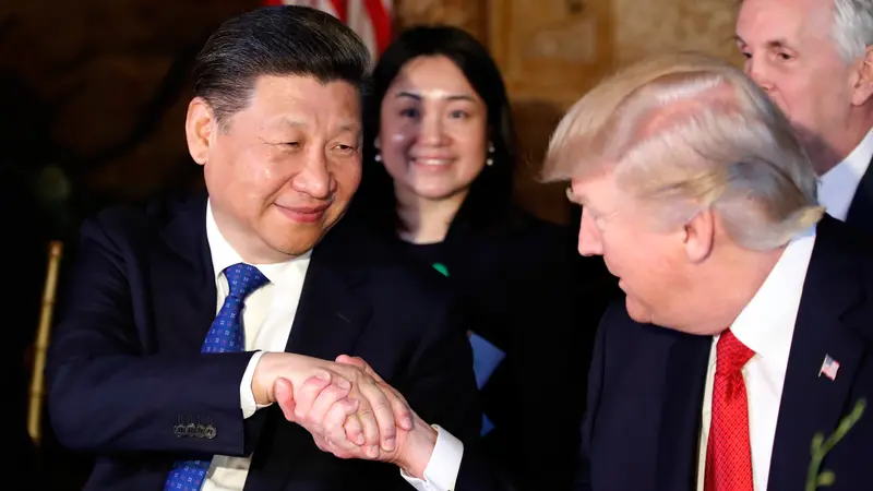 20170406-Donald Trump Bertemu dengan Xi Jinping di Florida-AP