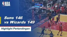 Bradley Beal mencatat rekor pertamanya untuk triple-double sepanjang karirnya(40 poin,11 rebound,15 assist) dan Thomas Bryant menambahkan 31 poin dari tembakan sempurna 14-14 tembakan dari lapangan 3 kali overtime