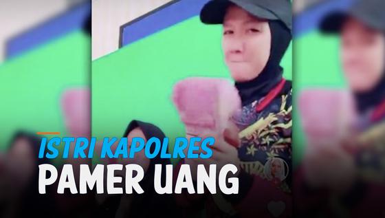 VIDEO: Viral, Istri Kapolres Tebing Tinggi Pamer Uang di TikTok