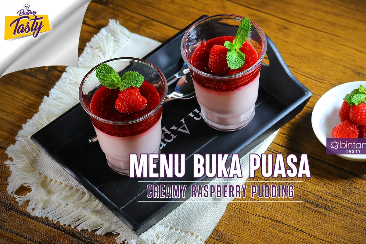 [Bintang] Menu Buka Puasa: Creamy Raspberry Pudding