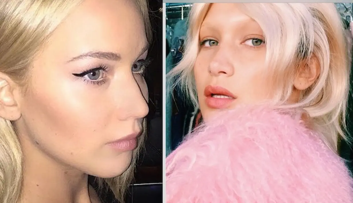 Nah ini ketika mereka blonde! Mana Jennifer Lawrence dan mana Bella Hadid hayoo? (Elite Daily)