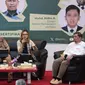 Analis utama politik keamanan Laboratorium Indonesia 2045 (LAB 45), Reine Prihandoko dalam seminar "Optimasi Industri Pertahanan Nasional Indonesia" di Universitas Maritim Raja Ali Haji (UMRAH). (Foto: Istimewa).