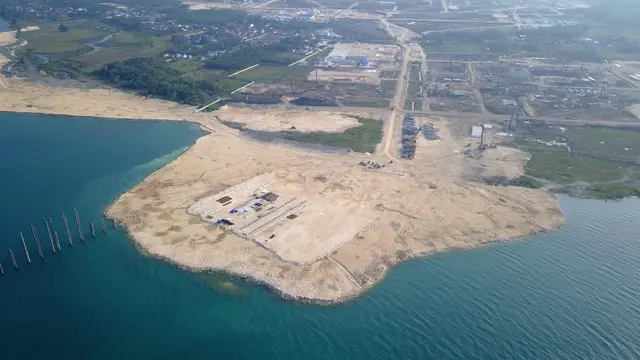 Kementerian Kelautan dan Perikanan (KKP) menghentikan proyek reklamasi tambang nikel di Morowali, Sulawesi Tengah pada Kamis (16/3/2023). (Dok KKP)