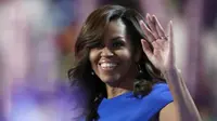 Michelle Obama nyatakan dukungannya kepada Hillary Clinton dalam Konvensi Partai Demokrat di Philadelphia (Paul Sancya)