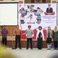 Rafi Ahmad Falah, calon anggota Paskibraka Nasional 2019 dari Banten dipercaya teman-temannya untuk menjadi Lurah di Desa Bahagia (Liputan6.com/Sammy 'Azmi)