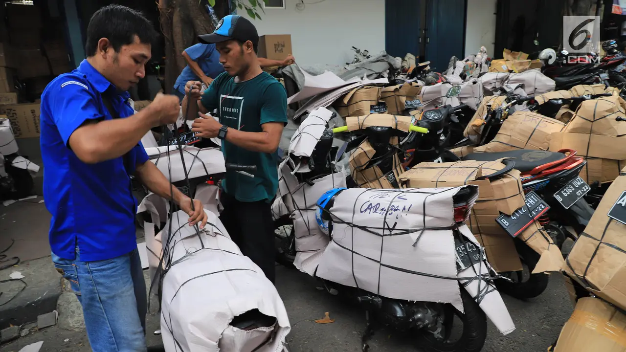 Jasa Pengiriman Motor Meningkat Jelang Arus Mudik Lebaran
