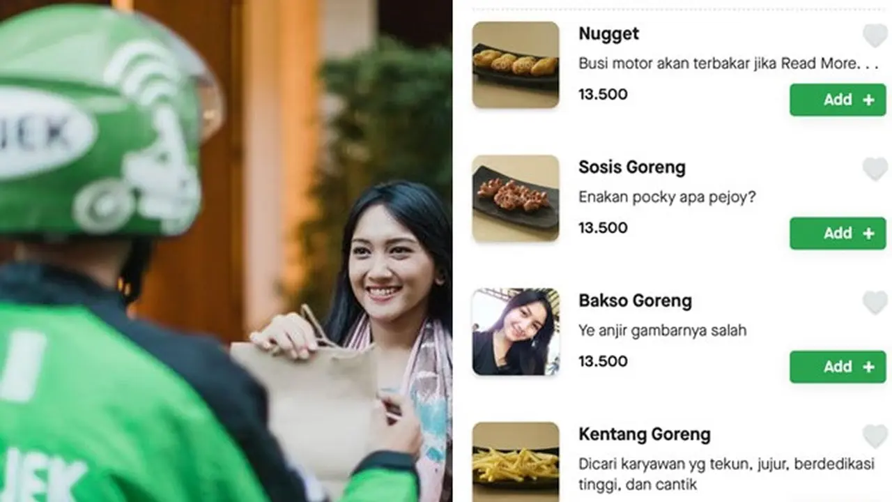 Antimainstream, 6 Deskripsi Menu Makanan di Aplikasi Online Ini Bikin Ngakak
