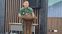 KSAD Jenderal Dudung Abdurachman saat bertemu dengan para pimpinan redaksi media nasional. (Istimewa)