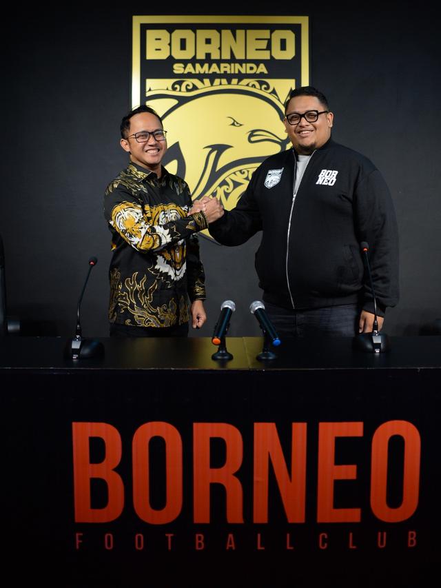 Borneo FC perkenalkan Chandra Kurniawan sebagai stakeholder baru.