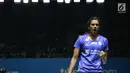 Pebulu tangkis unggulan kelima tunggal putri Indonesia Open 2019 asal India, Pusarla V Sindhu saat melawan Aya Ohori (jepang) di Babak 32 besar Indonesia Open 2019 di Istora Senayan, Jakarta, Rabu (17/7/2019). Pusarla unggul 11-21, 21-15. 21-15. (Liputan6.com/Helmi Fitrhiansyah)