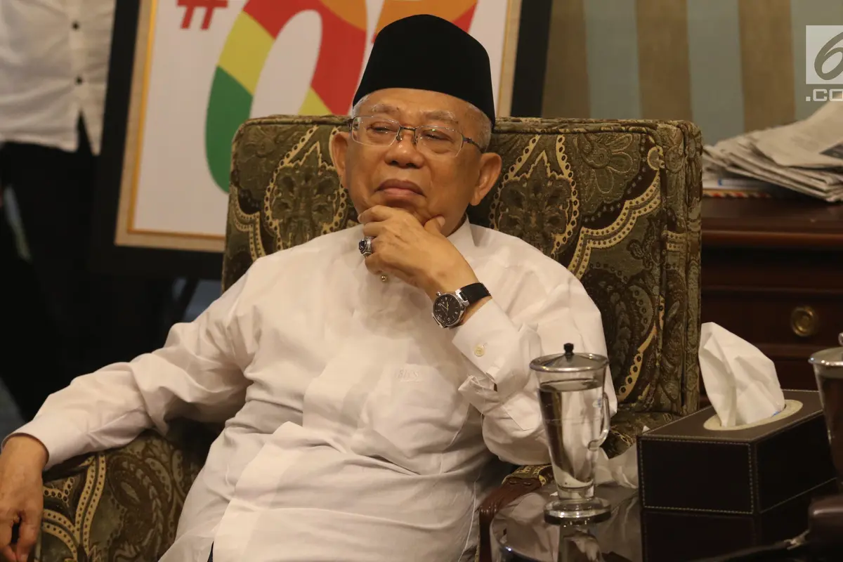 Jelang Debat, Ma'ruf Amin Terima Kunjungan Penyanyi Religi