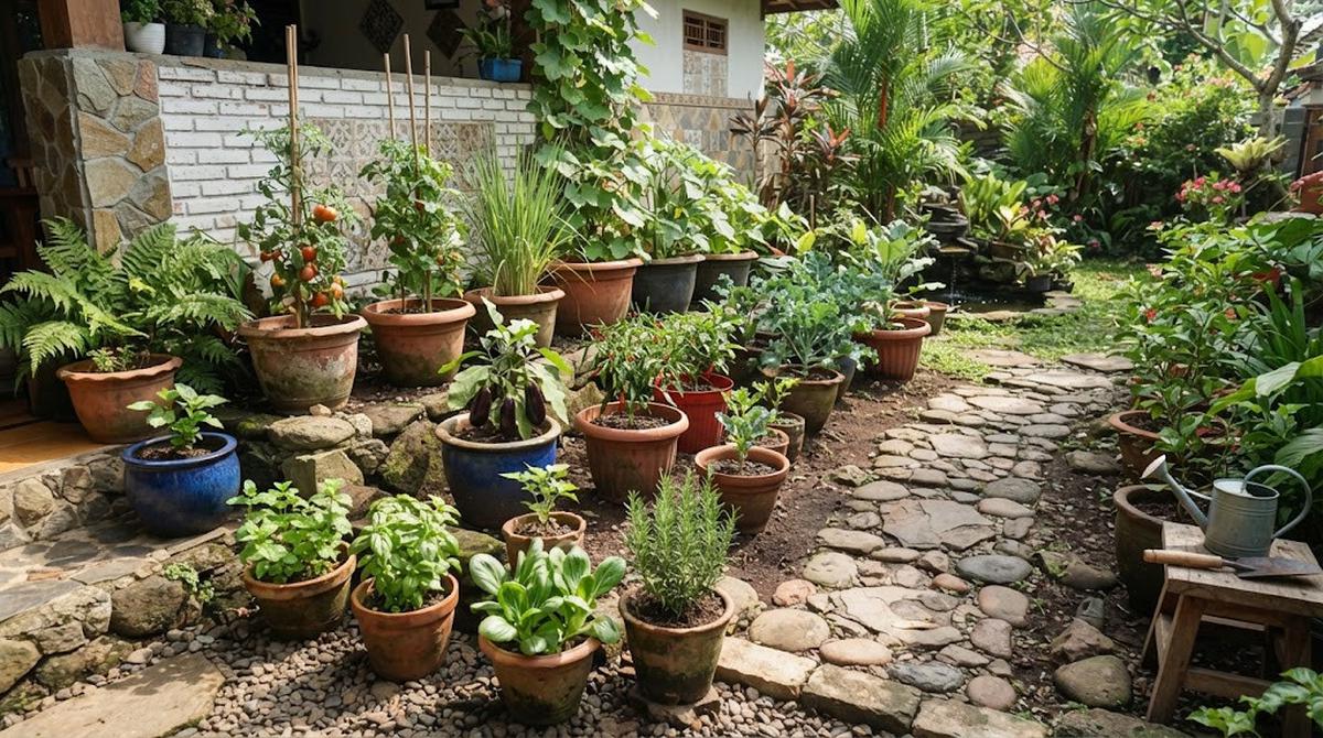 Atur Jarak Tanam dan Posisi Pot