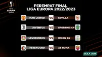 Liga Europa - Perempat Final Liga Europa 2022/2023 (Bola.com/Decika Fatmawaty)
