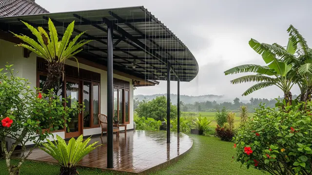 Jenis Atap Teras untuk Rumah Tropis yang Cocok di Daerah Panas dan Sering Hujan