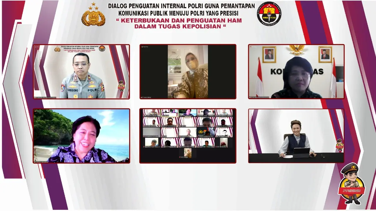 Webinar bertema "Keterbukaan dan Penguatan HAM Dalam Tugas Kepolisian