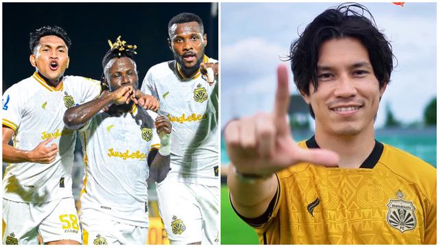 Dua pemain baru Bhayangkara FC, Moussa Sidibe dan Ryo Matsumura.