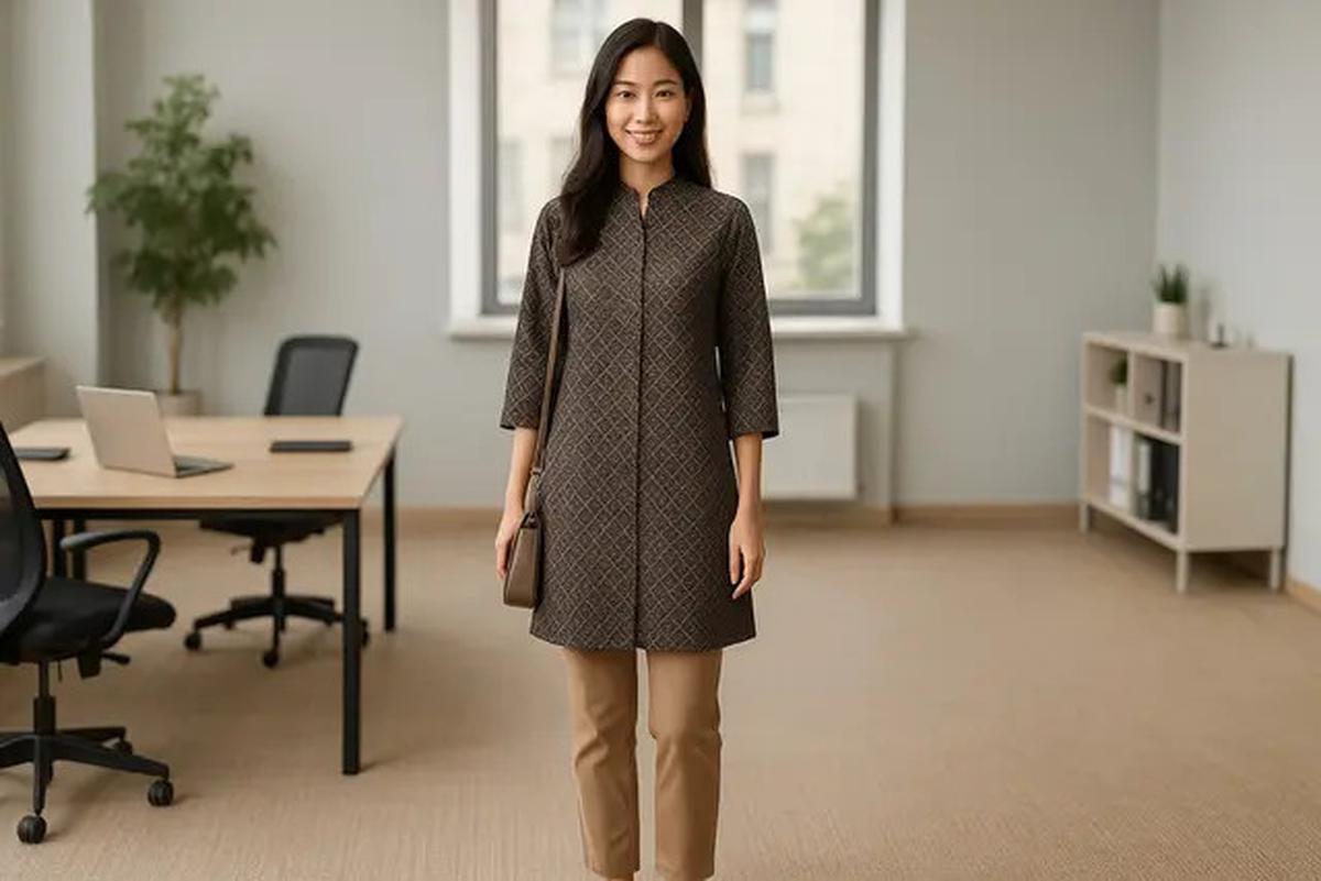 12 Model Baju Batik Tunik Kantor 2025 yang Bikin Gaya Formal Jadi Terlihat Lebih Trendy