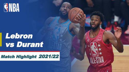 VIDEO: Tim LeBron Bungkam Tim Durant pada NBA All-Star 2022