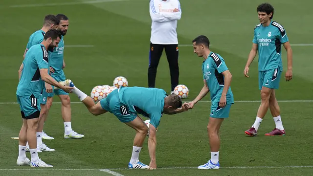 Real Madrid berlatih jelang final Liga Champions