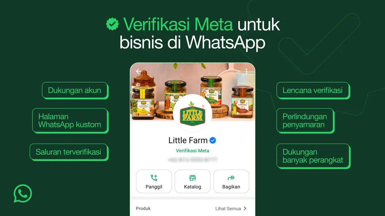 WhatsApp Bisnis Verifikasi Meta Resmi Hadir di Indonesia