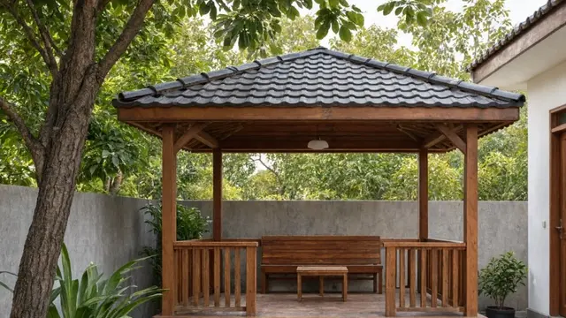Model Gazebo Sederhana untuk Rumah Kecil (AI Generated)