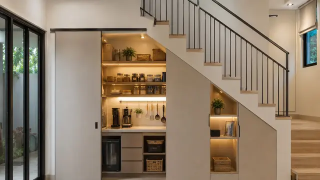 Desain Pantry Mini untuk Rumah Tanpa Ruang Khusus/AI Generated