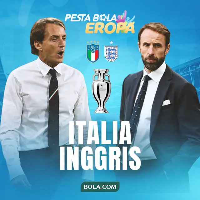 Piala Eropa - Euro 2020 Italia Vs Inggris - Head to Head Pelatih