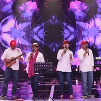 Menteri Koordinator Bidang Pembangunan Manusia dan Kebudayaan (Menko PMK) Puan Maharani, meriahkan konser amal untuk korban gempa bumi Nusa Tenggara Barat (NTB) di studio lima Indosiar.